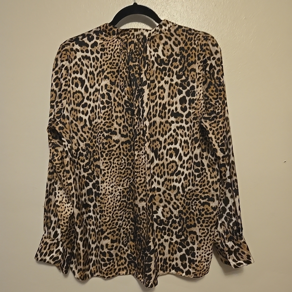 Zadig & Voltaire Tink Leopard Satin Blouse L - Picture 5 of 6